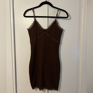 Dark Brown Bodycon Dress